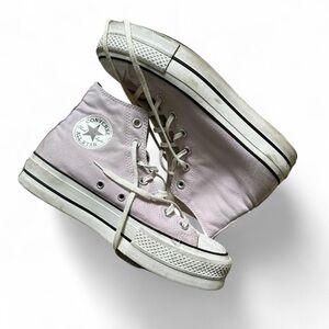 Converse All Star Women's Purple High-Top Platform Sneakers